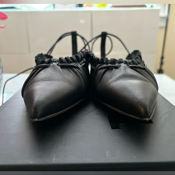 Tibi New in Box Sergei Flat in Black, size 37 - Picture 12 of 16